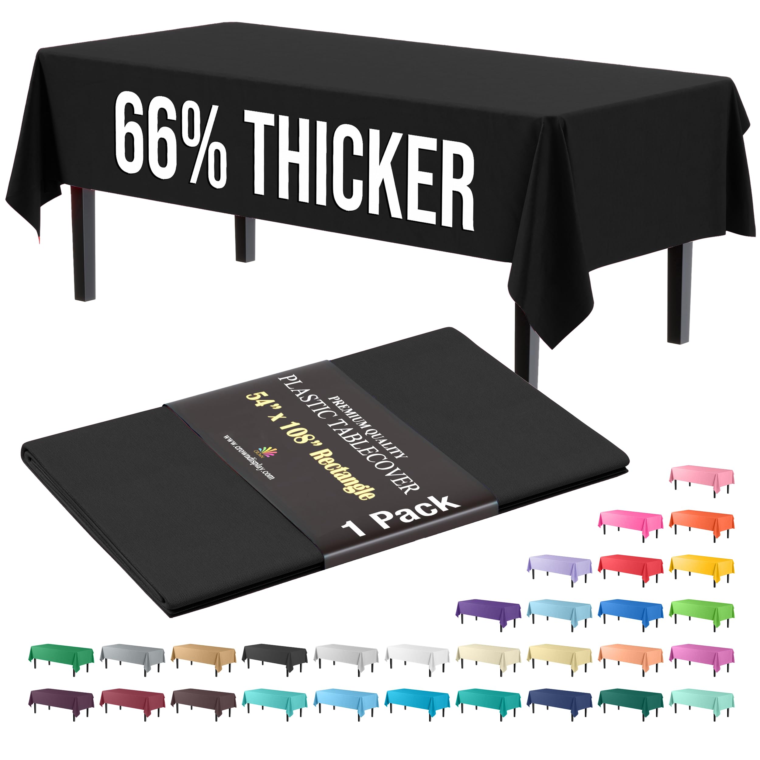 Photo 1 of *Premium* Black table cover 54" x 108"