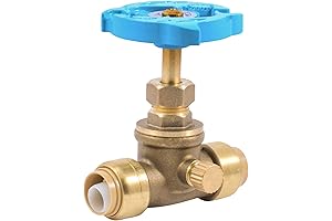 SharkBite 1/2 Inch Stop Valve with Drain and Vent
