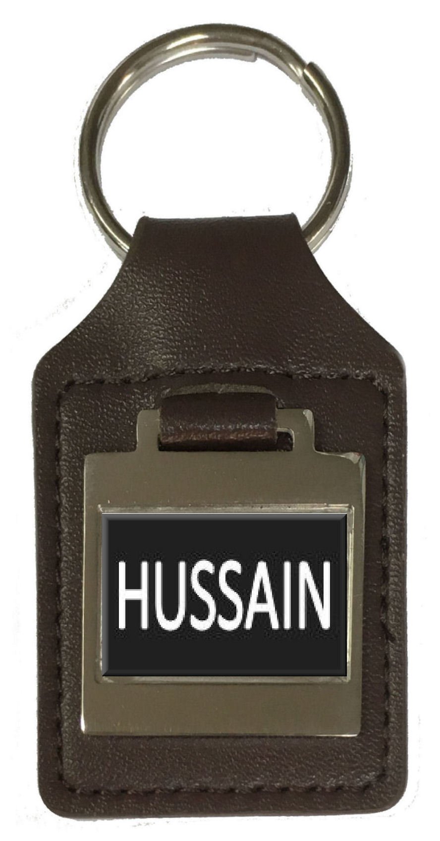 Llavero de Piel con Nombre de cumpleaños, Grabado Opcional – Hussain