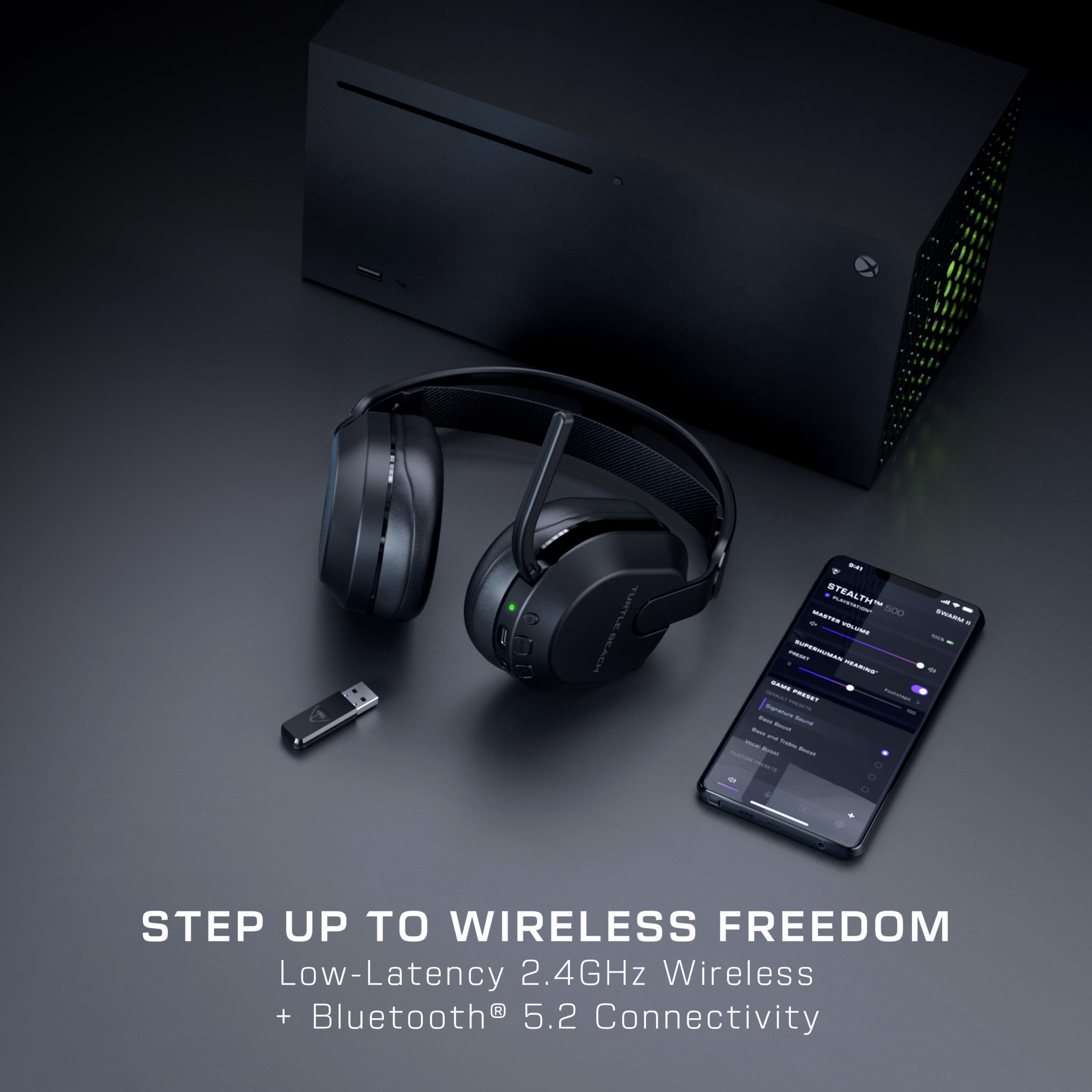 Turtle Beach Stealth 500 Cuffie wireless Xbox nere 40 ore batteria Bluetooth PC