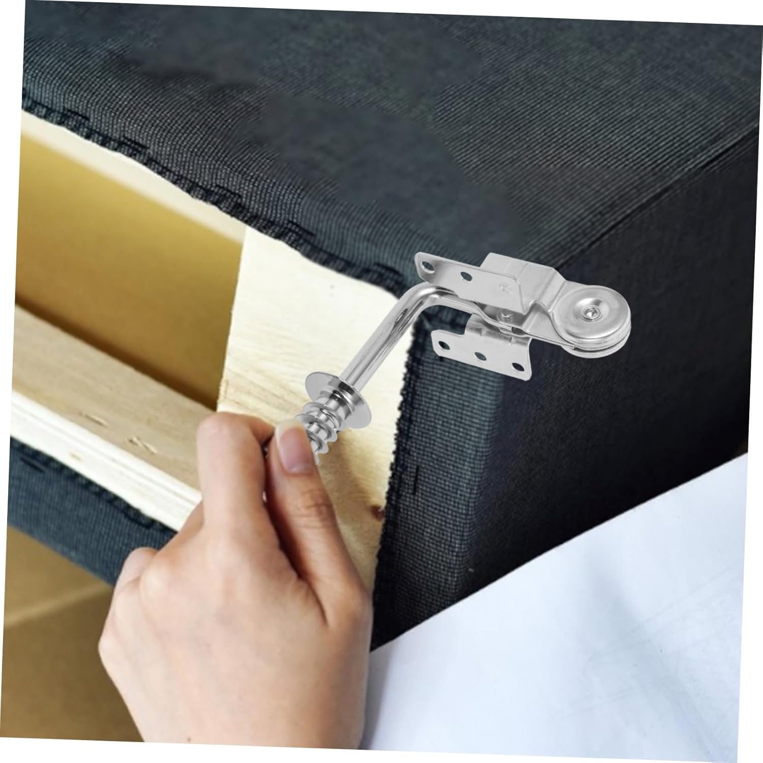 Mikikit 6pcs Sofa Pillow Hinge Replacement Sofa Headrest Hinge Widely Suitable for