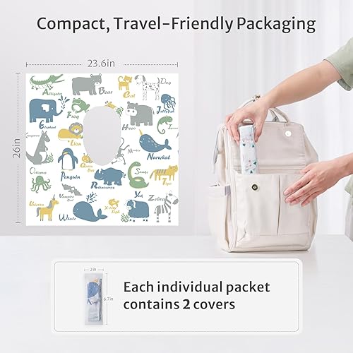 Miniatura 4 de Blissful Diary 20 fundas de asiento de inodoro desechables para niños pequeños y adultos, extra grandes, impermeables, paquete portátil para viajes,