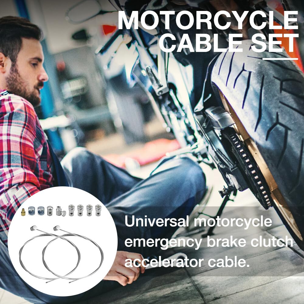 Kit Riparazione Cavi Acceleratore Motociclo Universale - Cavi Emergenza Per Frizione, Freno E Acceleratore Con Viti - Foto 4