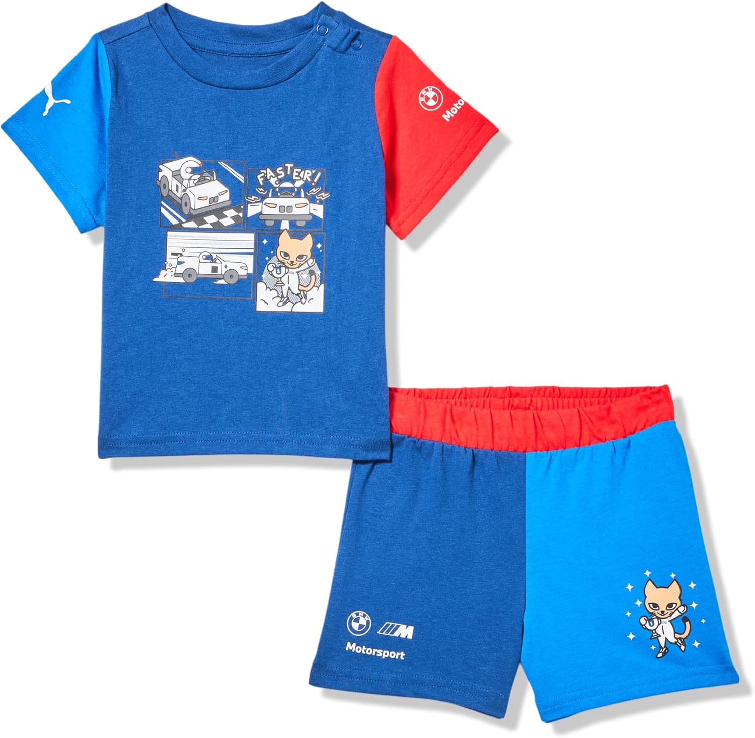 PUMA Unisex Baby Bmw M Motorsport T-shirt & Shorts Set