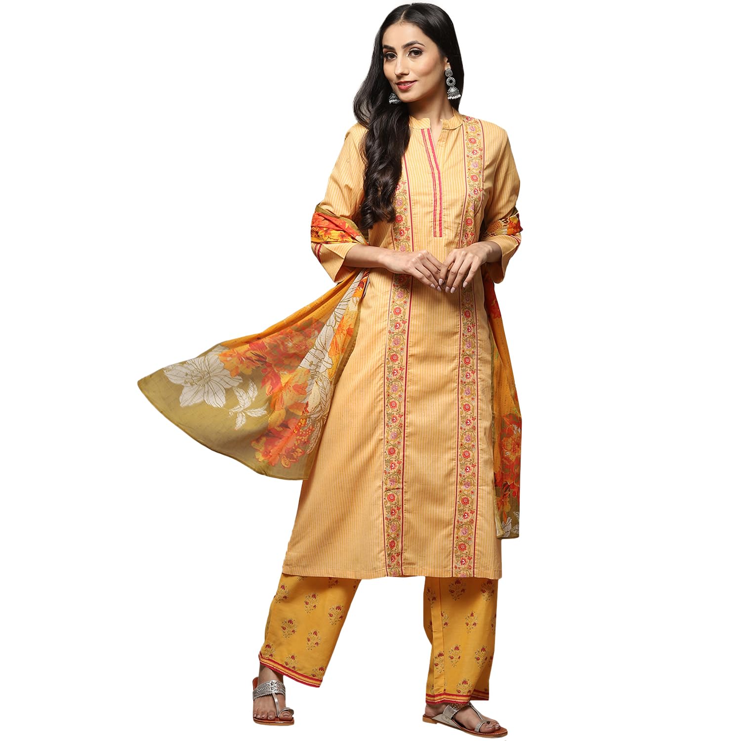 biba Women Cotton A Line Printed Suit Set-picture-10