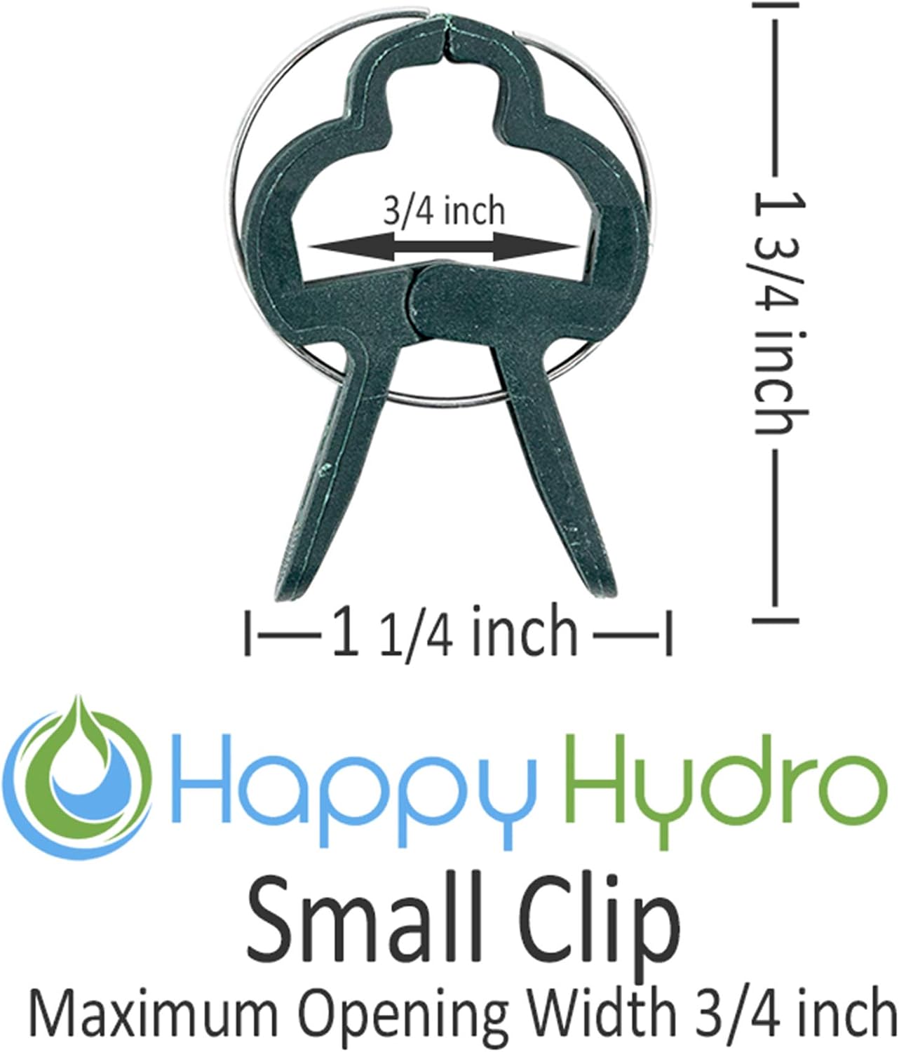 Happy Hydro Plant Support Clips - Small Size - Great for Orchids, Delicate Vines, and Plant Stems - 50 Pack