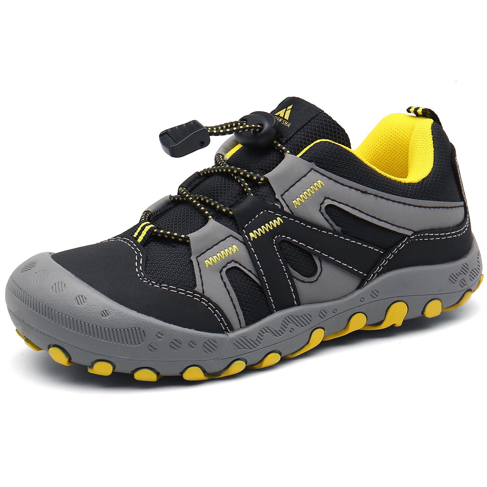 Mishansha Kinder Trekkingschuhe Jungen Wanderschuhe Atmungsaktiv rutschfest Mädchen Walkingschuhe, Gr.24-38