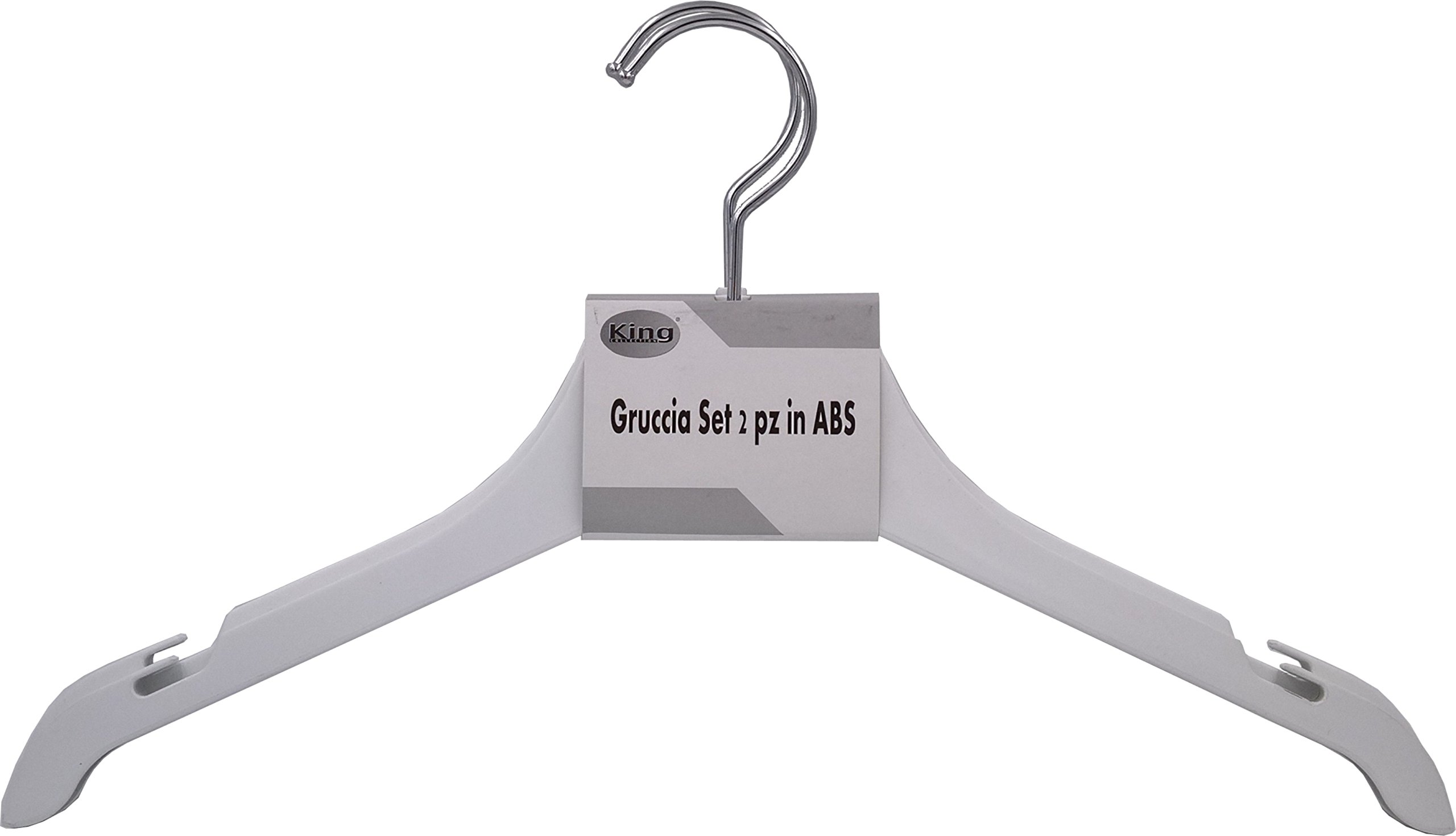 Cintre de rangement King Home g1780038/B blanc 39 x 1,2 x 15 cm