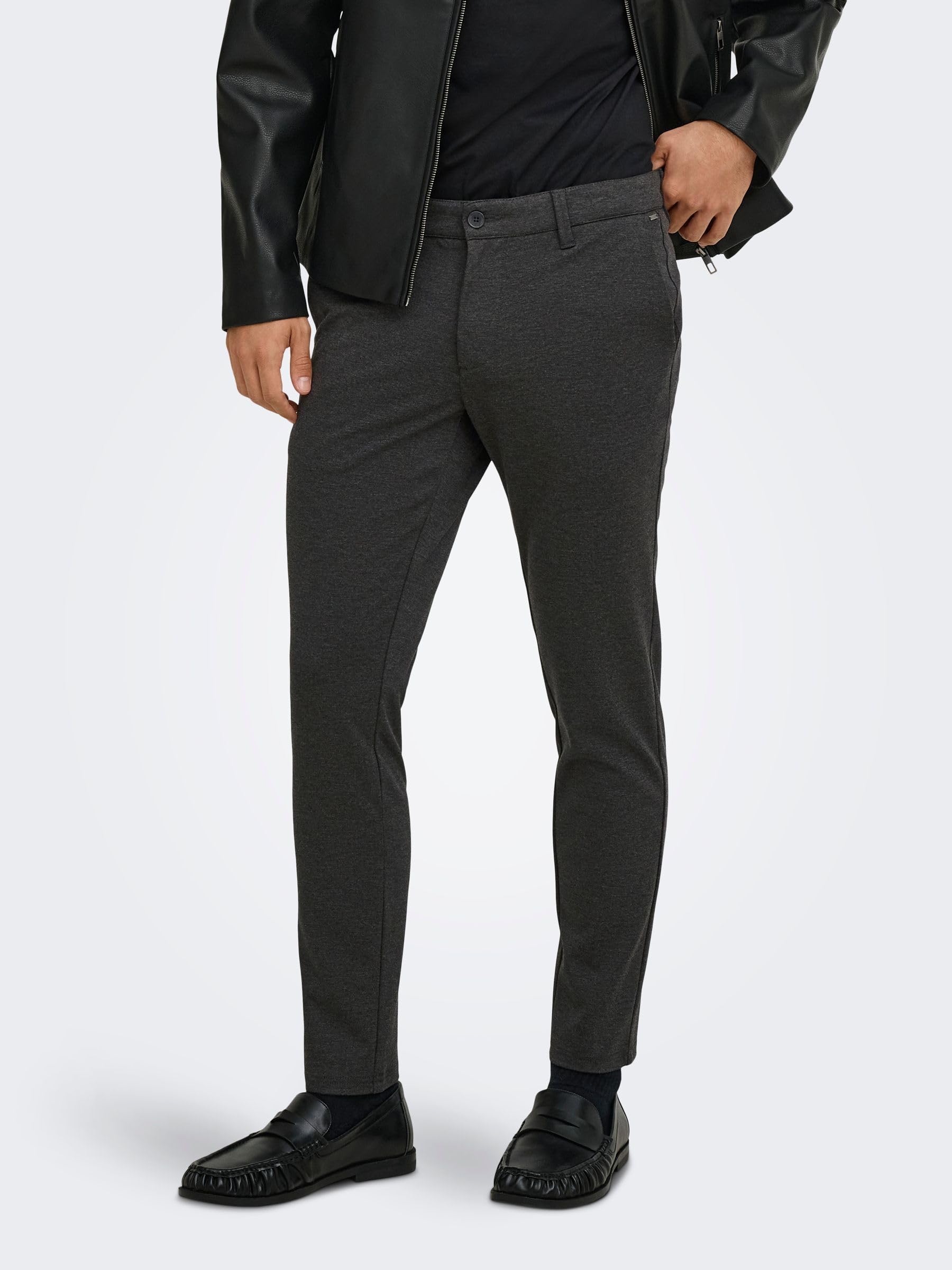 Only & Sons Male Chino Mark 3432Dark Grey Melange – Ansicht 2