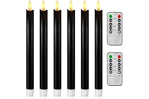 Black Flameless Candlesticks Halloween