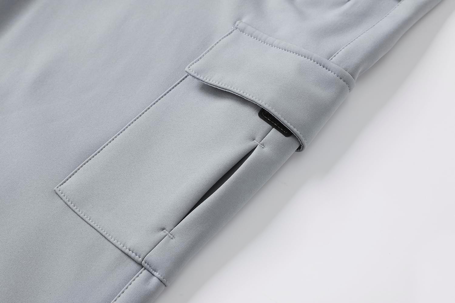 Boy's Snow Pants Polar Fleece Lined Windproof&Waterproof Thermal Kids Snow Hiking Cargo Pants - Image 6