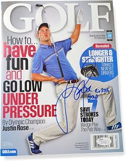Justin Rose Signed Autographed Golf Magazine "Gold Rio 2016" JSA U37222