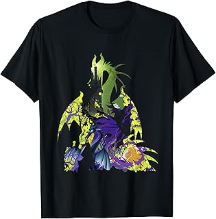 Disney Sleeping Beauty Maleficent Dragon Silhouette T-Shirt T-Shirt