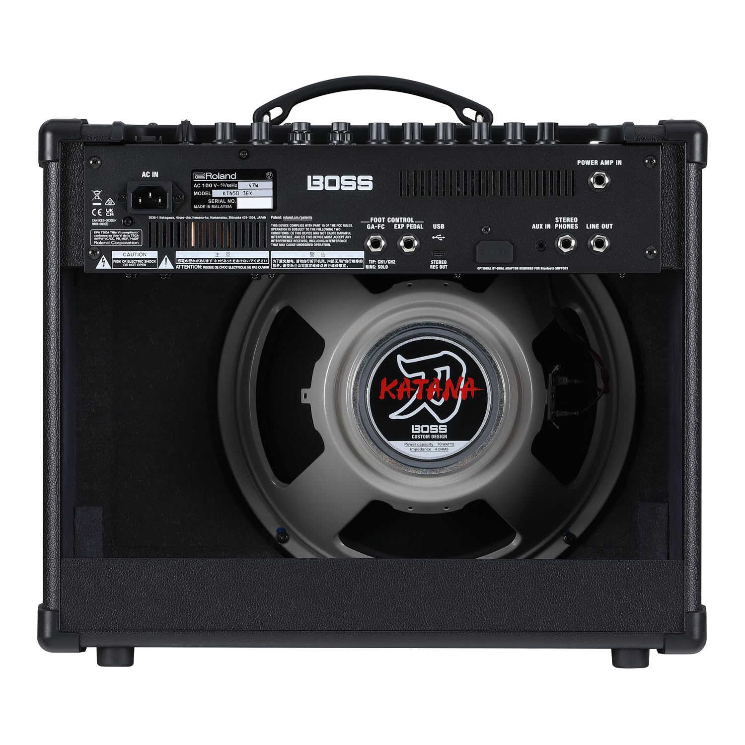 Boss Katana 50 EX Gen 3 Gitarren-Verstärker mit BT-Dual und keepdrum Kabel