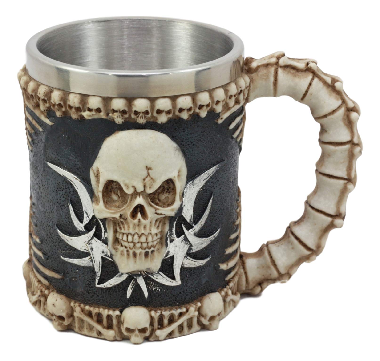 Amazon.com | Ebros Evil Grinning Tribal Skull Mug Beer Stein