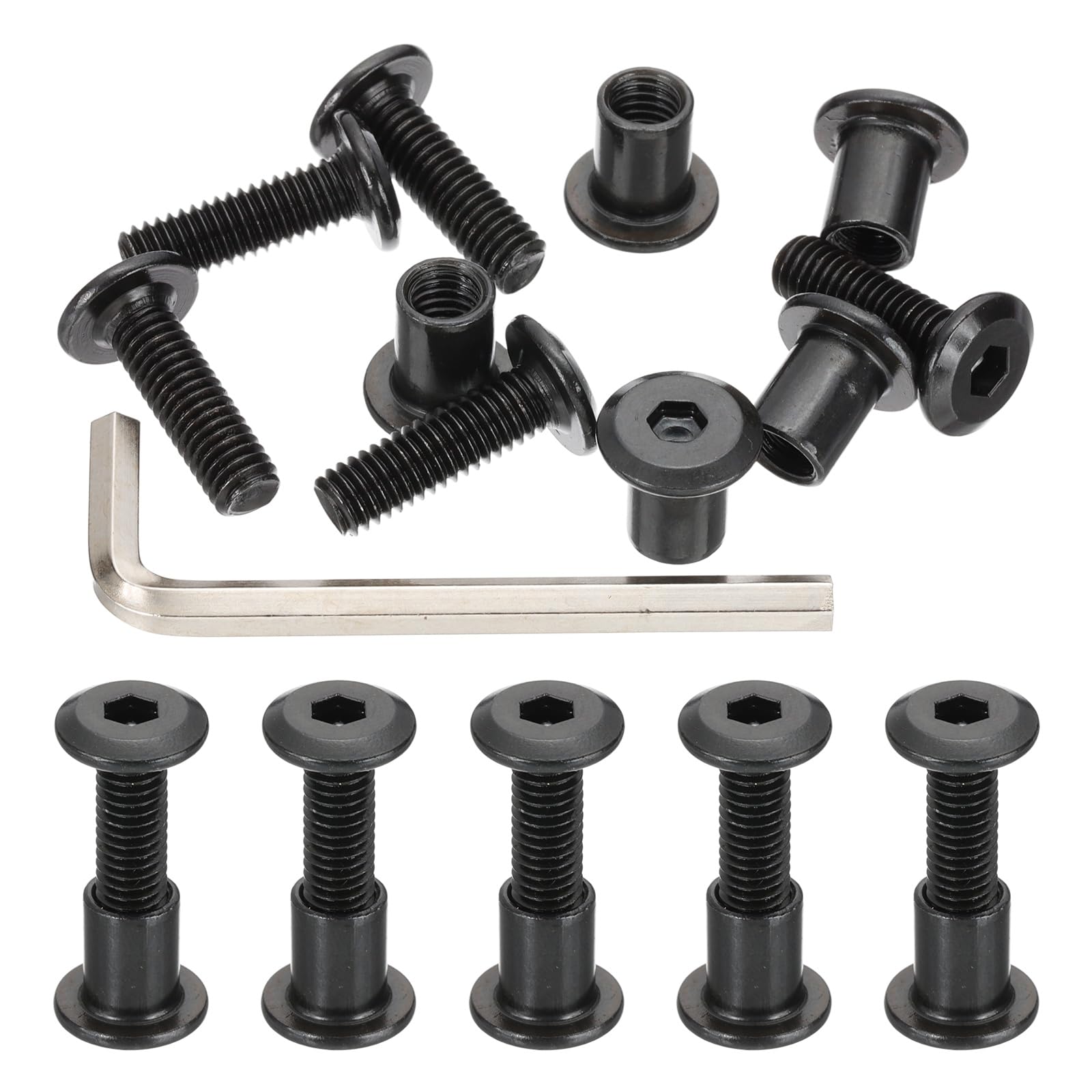 PATIKIL M6x20mm Hex Drive Socket Cap Bolt