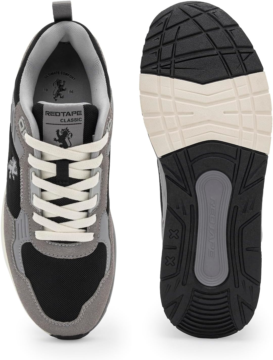 Red Tape Men's Retro Fashion Sneakers, Chunky Platform Lace Up Mens Shoes, Breathable Mesh Upper, Casual Low Top Shoes, Cushioned Insole, Non-Slip Sole, Ideal for Running, Walking & Gym - Image 6