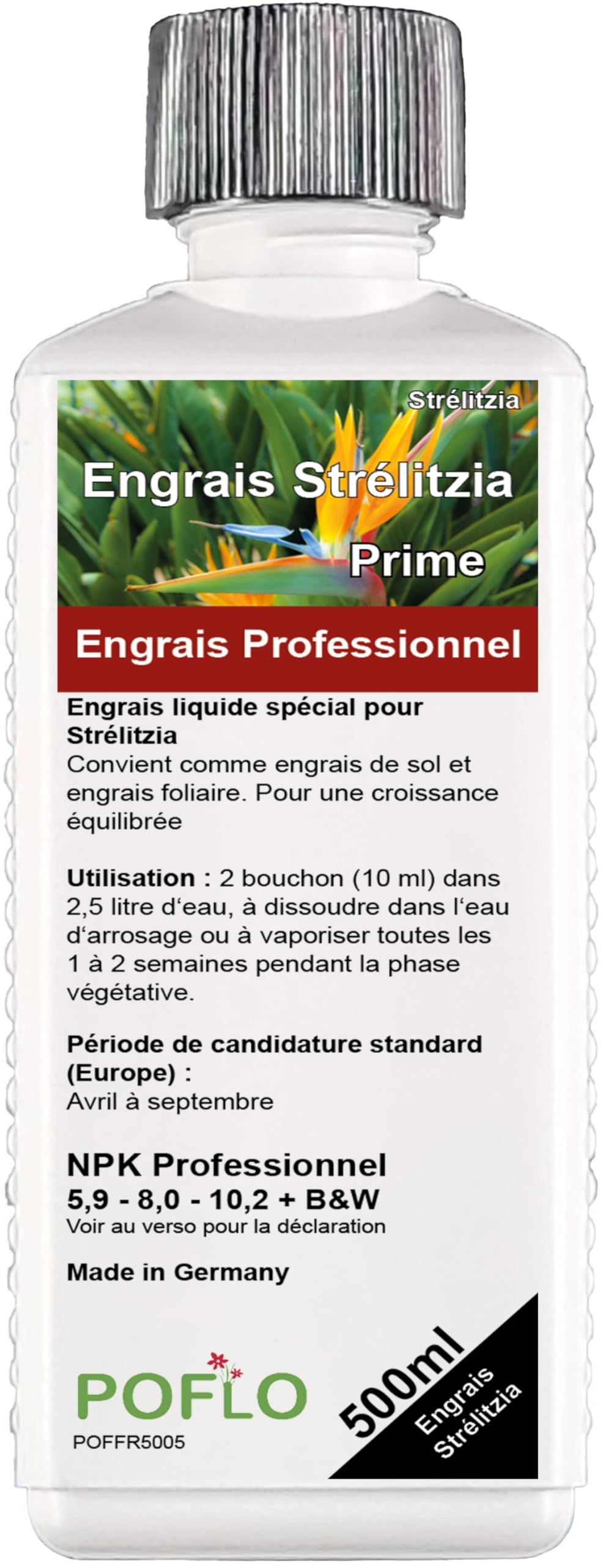 Engrais Liquide Premium pour Strelitzia et Heliconia - POFLO 500ml