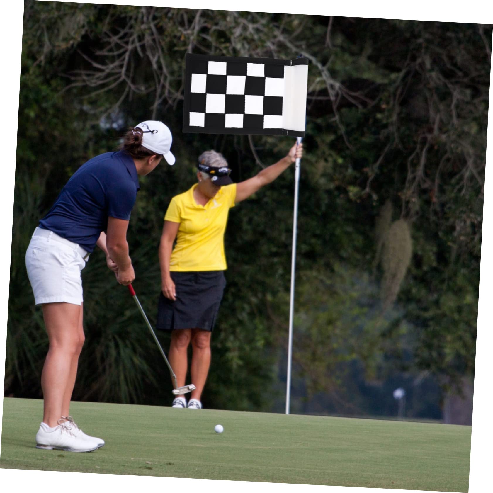 NULYLU Golf Flag for Carts Practicing Golf Flag Course Supplies Easy to Store