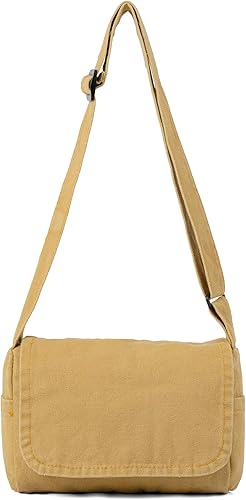 Vista 9 de Bolso cruzado pequeño para mujer, lindo bolso de lona mini bolso de mensajero Negro