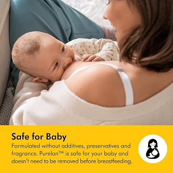 Medela Purelan Lanolin Nipple Cream, Fast Relief for Sore Nipples and Dry Skin, Made with Natural Ingredients, Hypoallergenic and Dermatologically Tested, Formulated Without Fragrance, 37 g