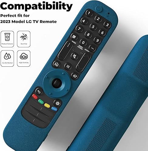 Miniatura 4 de Funda protectora de silicona para LG Smart TV Magic Remotes, para LG AN-MR21GA  AN-MR21GC  MR22GA  MR22GN  MR23GA  Magic Remotes 2021-2024 (azul