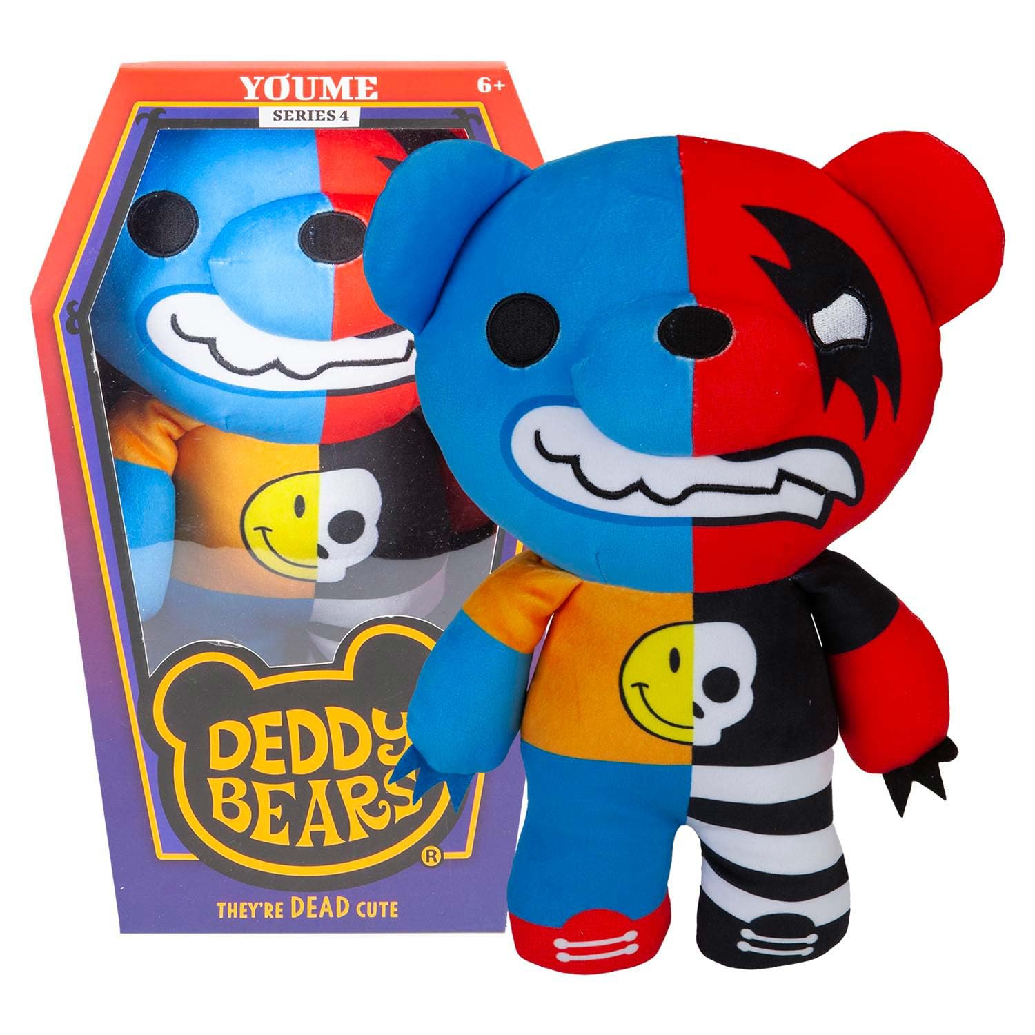 Deddy Bears Youme Soft Toy 30cm Coffin Box, Plush Idea Spooky Collectable - 30cm X 12.8cm Multi X 1