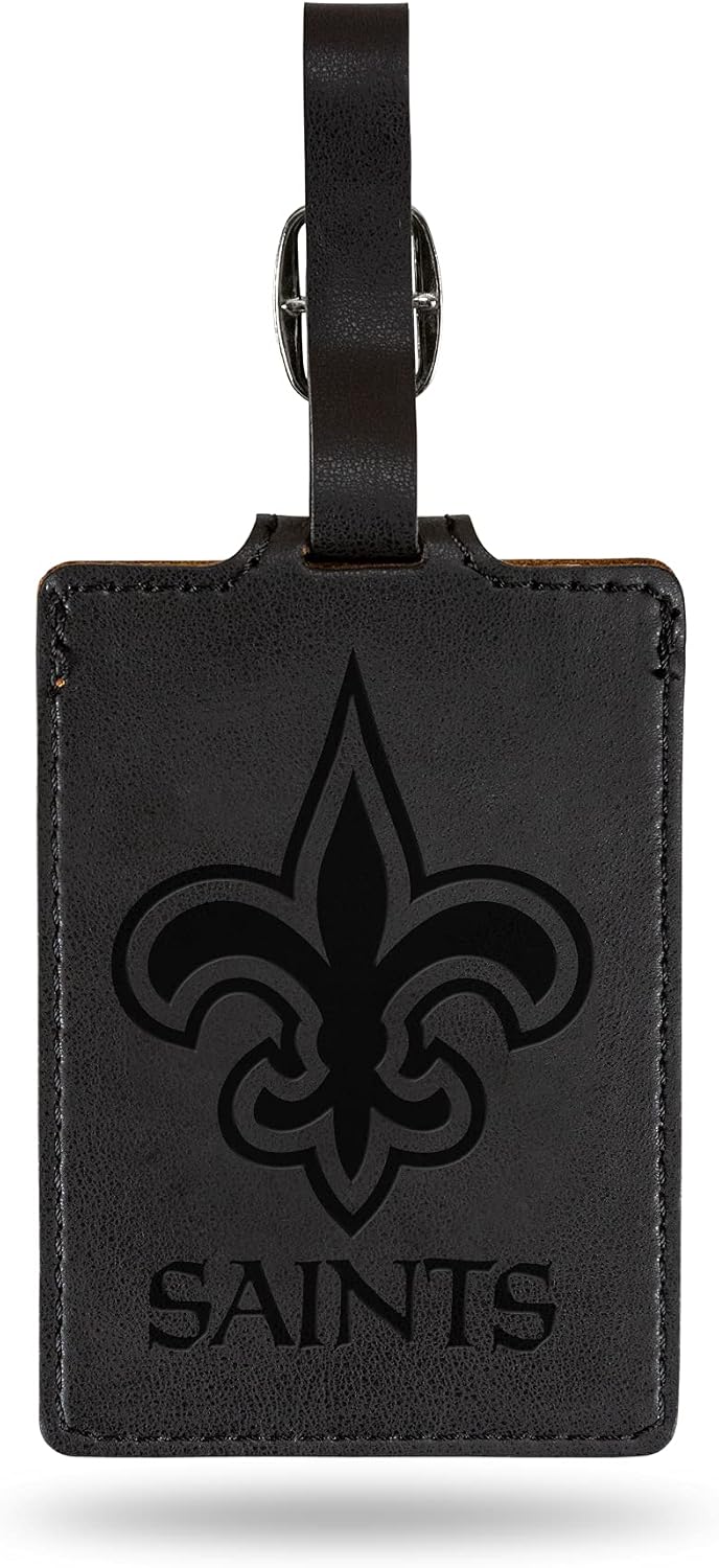 Rico Industries NFL San Francisco 49ers Red Laser Engraved Ultra Suede Luggage Tag - Includes ID Card
