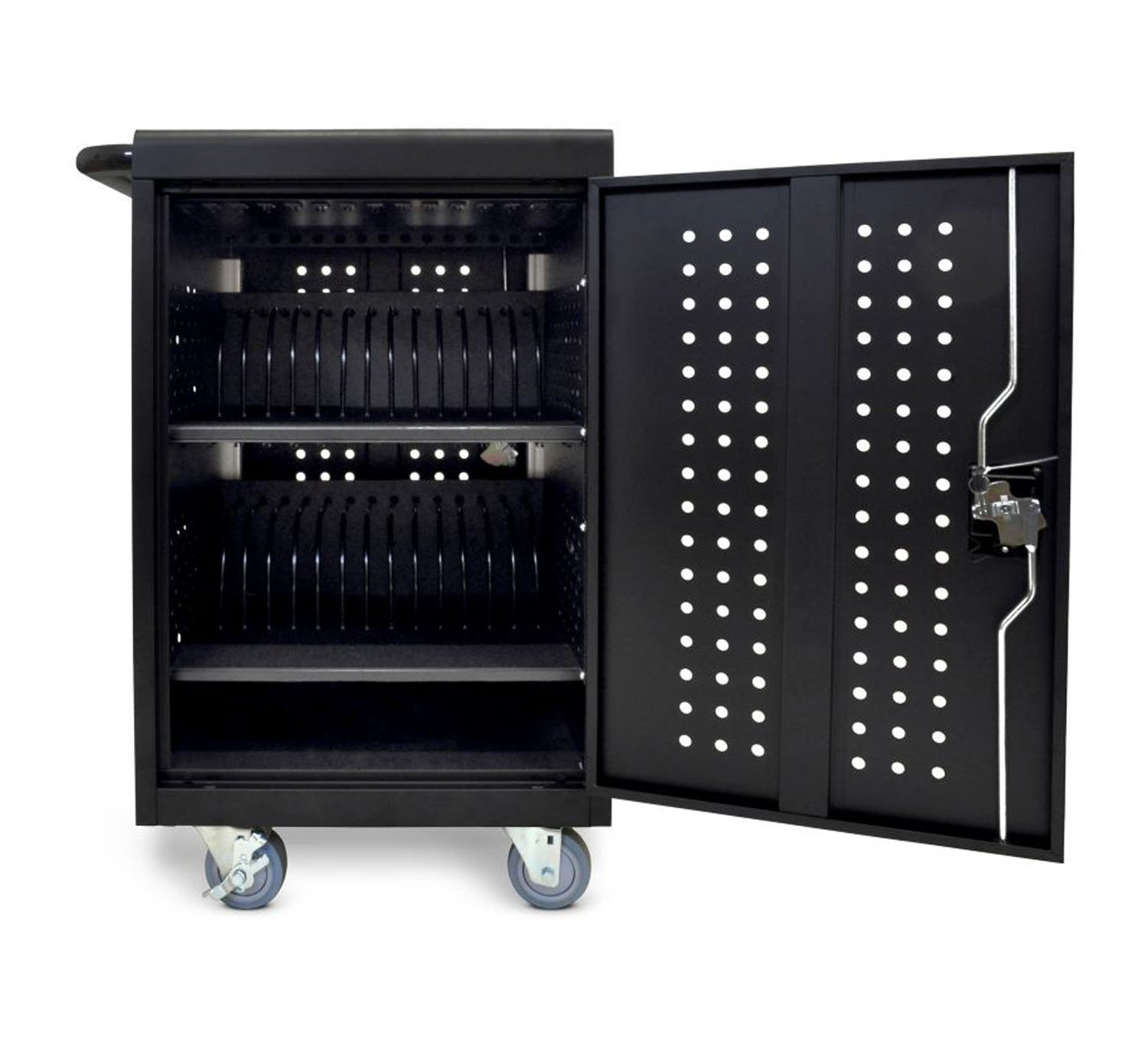 LUXOR LLTM30-B-UPS 30 Tablet/Chromebook Charging Station, Black