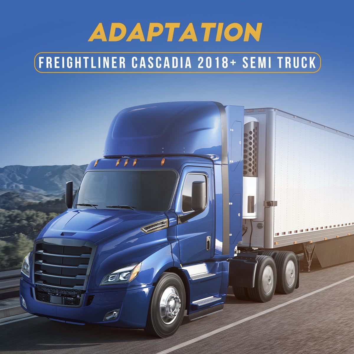 Right Chrome Cascadia Hood Side Grille Air Intake Vent Replacement with With Bug Screen for Freightliner Cascadia 2018+