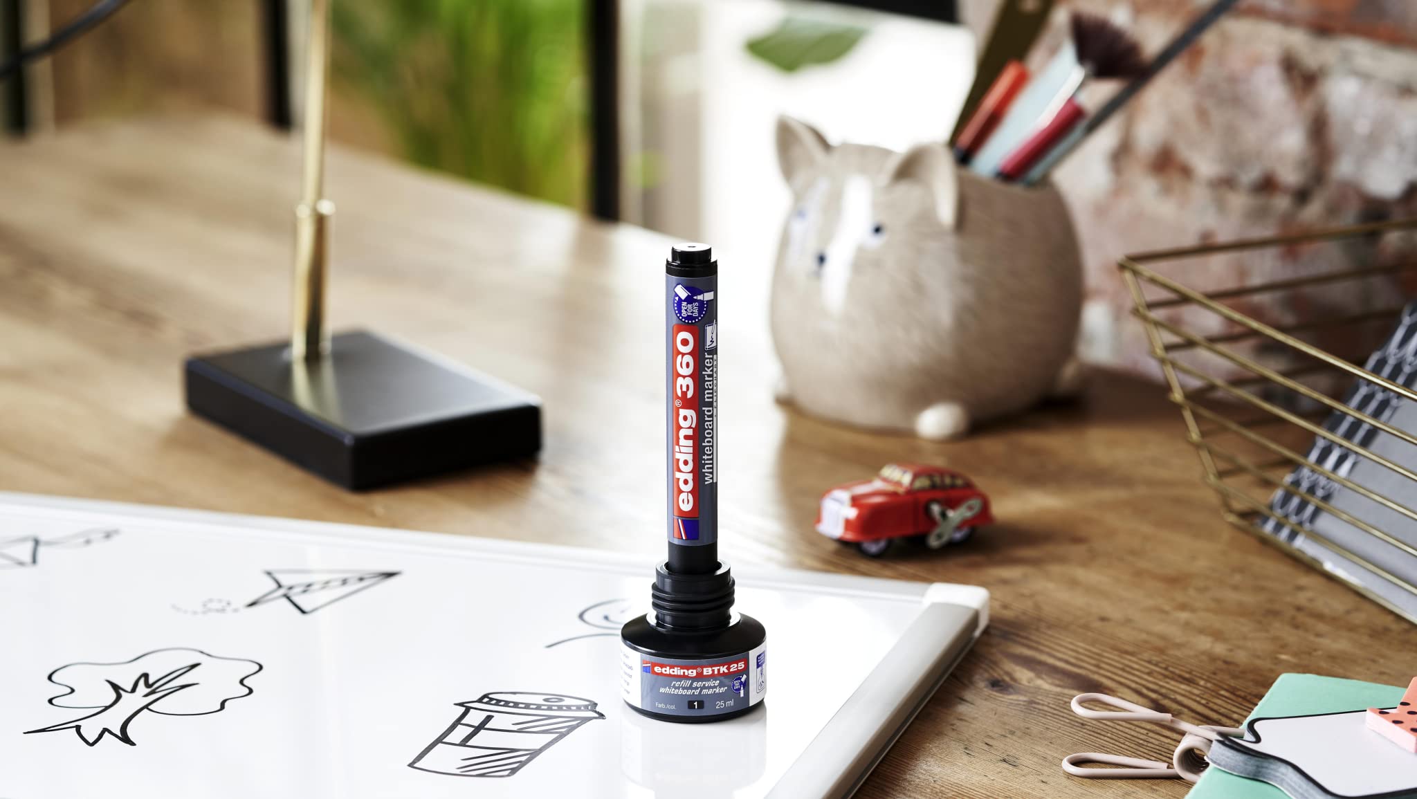 Edding 330 Marcatore Permanente, Nero, Rosso, Blu, Verde, Set Di 4 - Foto 4