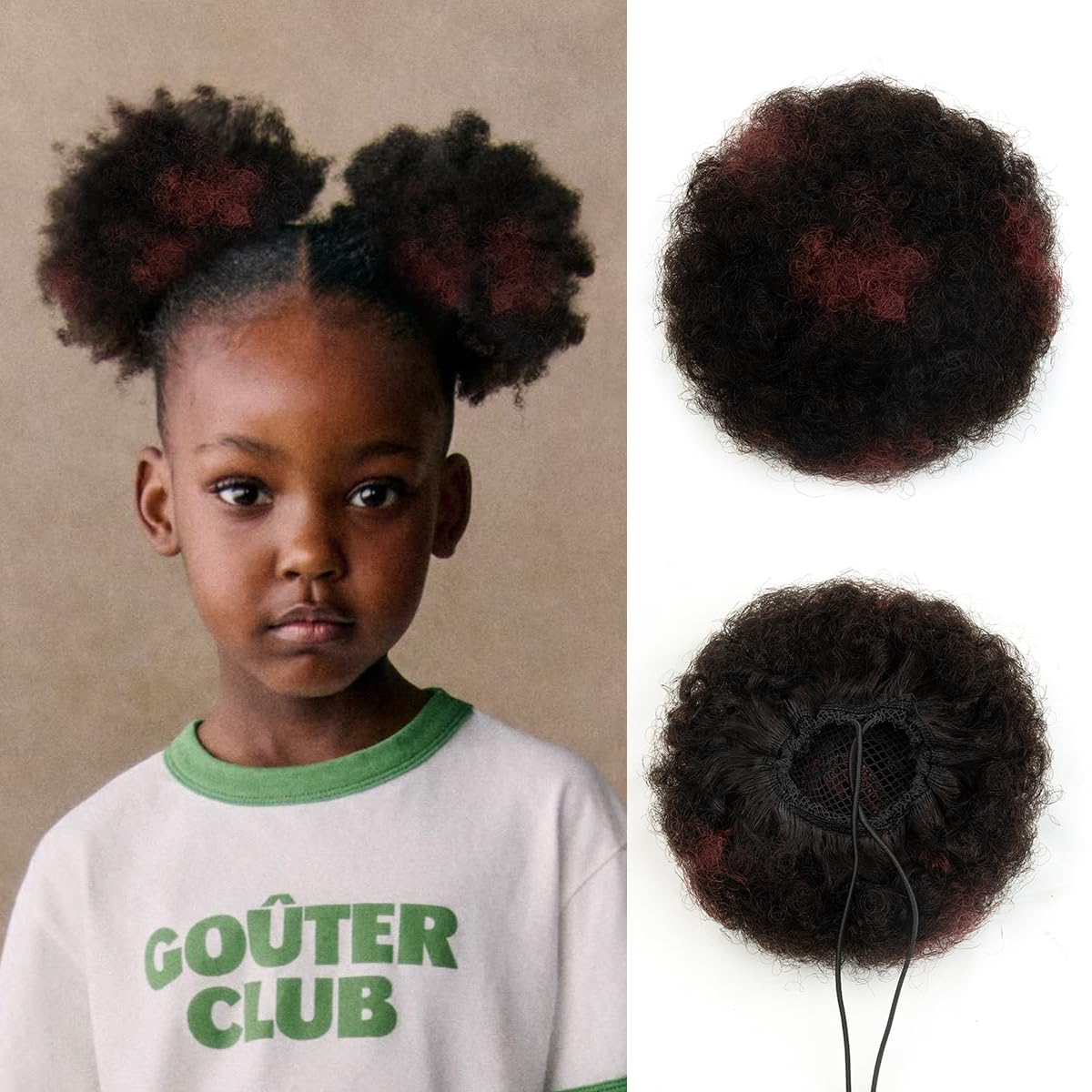 isheeny Afro Hair Buns For Black Women, Drawstring Ponytail Hair Extensions For Black Women, Curly Bun Hairpiece, Soft, And Durable For Repeated Use