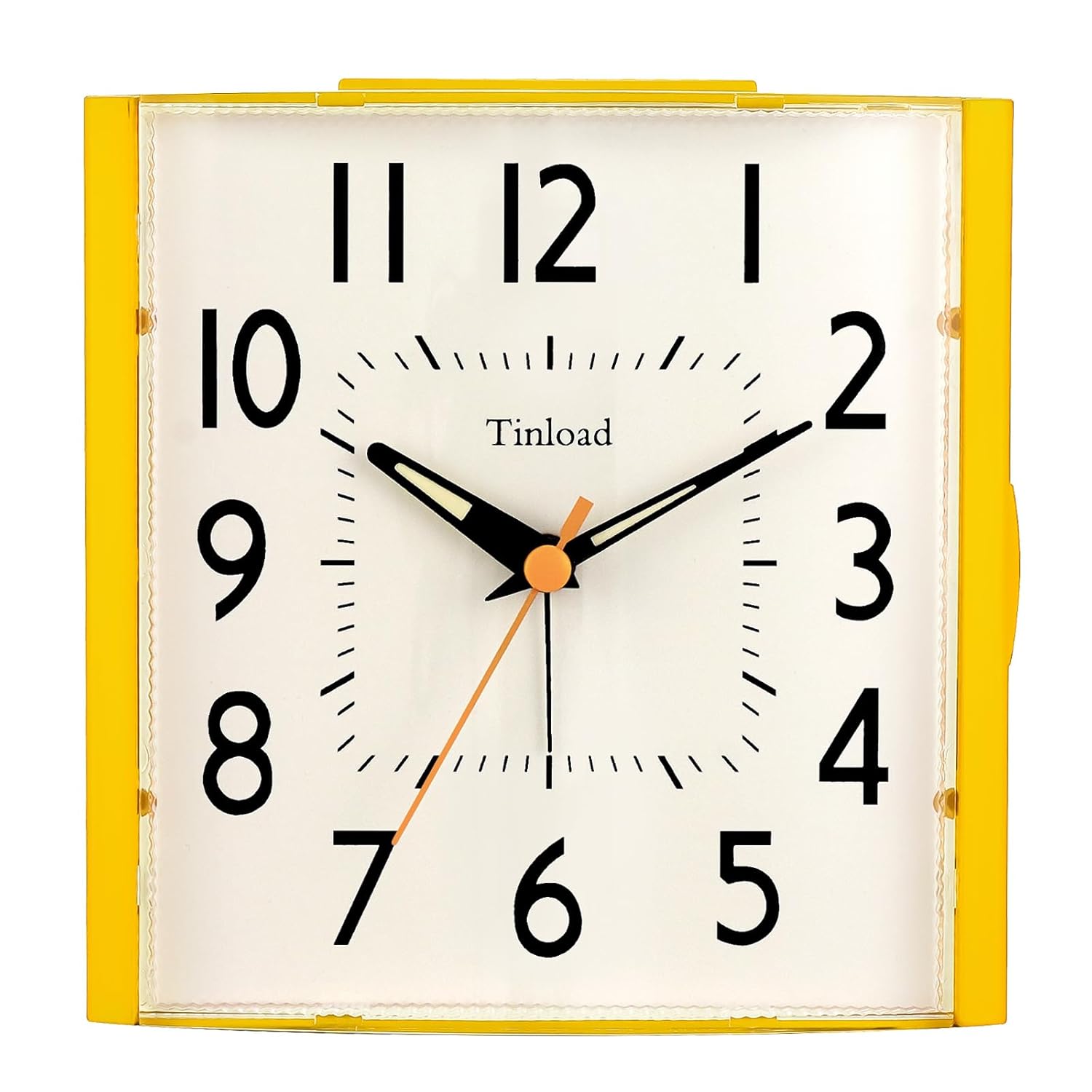 4 7 Vintage Retro Analog Alarm Clock Super Silent Non Ticking Clock with Night Light Snooze Battery Operated