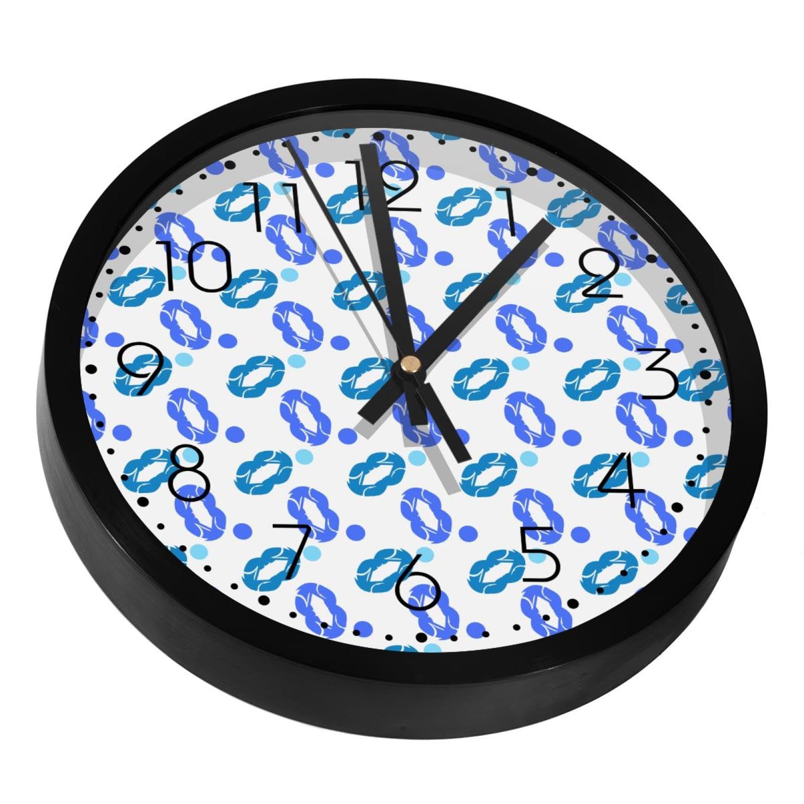 Horloge murale silencieuse à piles avec mécanisme quartz sans bruit