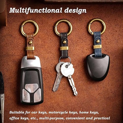 JVTMMY Car Key Chain for BMW Z1 E30 Z3 Z3M E36 i3 i3s i3-S iX, Leather Metal Keychain for Men and Women, Anti-Lost Keyrings for Car Keys, Durable Key Holder Keychains Accessories,B Black - Image 4