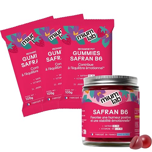 Mium Lab - Gummies Safran B6 - Hautement dosé 40mg