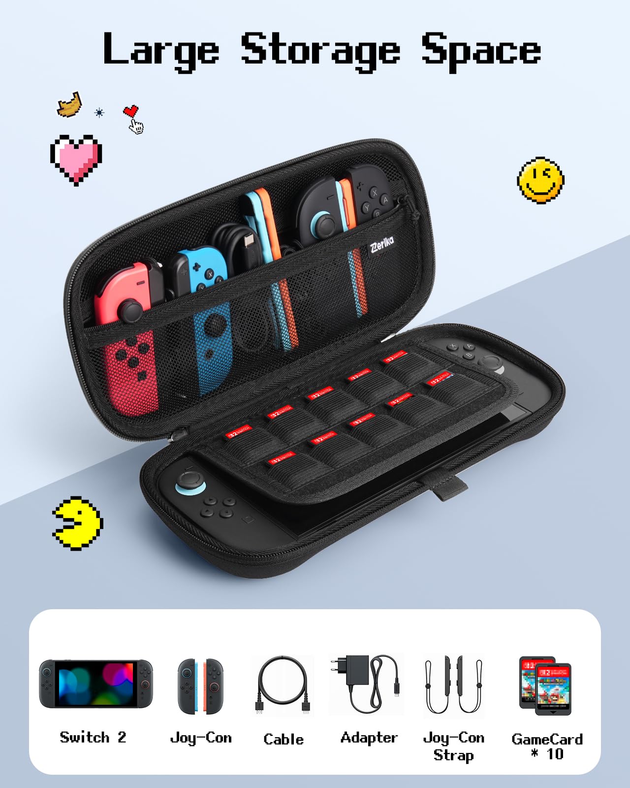 Amazon.com: Zerika Carrying Case for Nintendo Switch 2, Upgraded