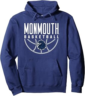 Monmouth University Hawks Basketball Arch Pullover Hoodie
