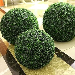 Bola Topiaria Artificial de Boj, Bola de Planta Plástico Verde 40 Cm Redonda para la Fiesta Bodas Al Aire Libre, Resistente y Estable, Fácil Usar, Ecológico, Amigable con el Medio Ambiente (5)