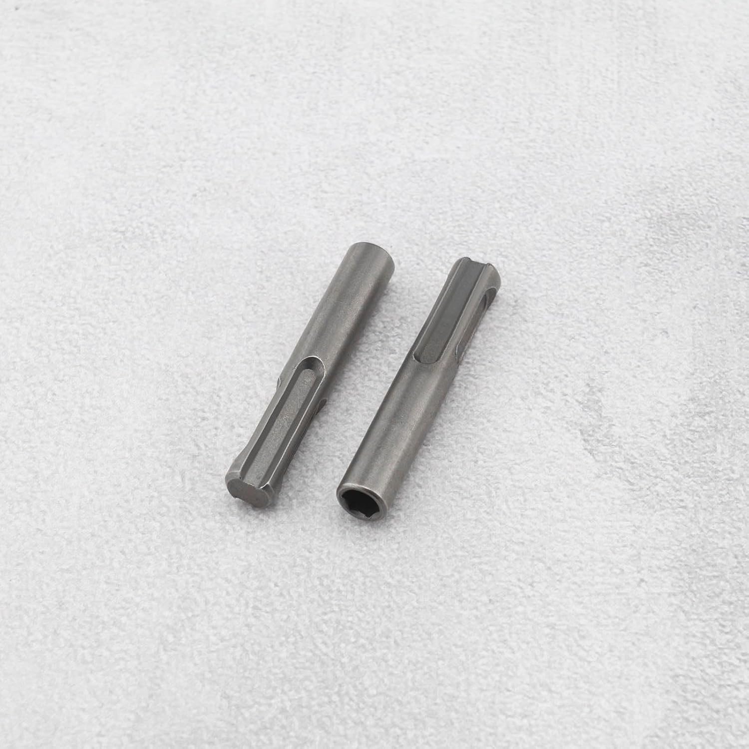 2pcs SDS to 1/4 Inch Hex Shank Drill Bit Adaptor Magnetic Socket Driver Conversion Tool Drill Bit Adaptor 1/4 Converter Socket for SDS Hammer Drilling Tools 60mm