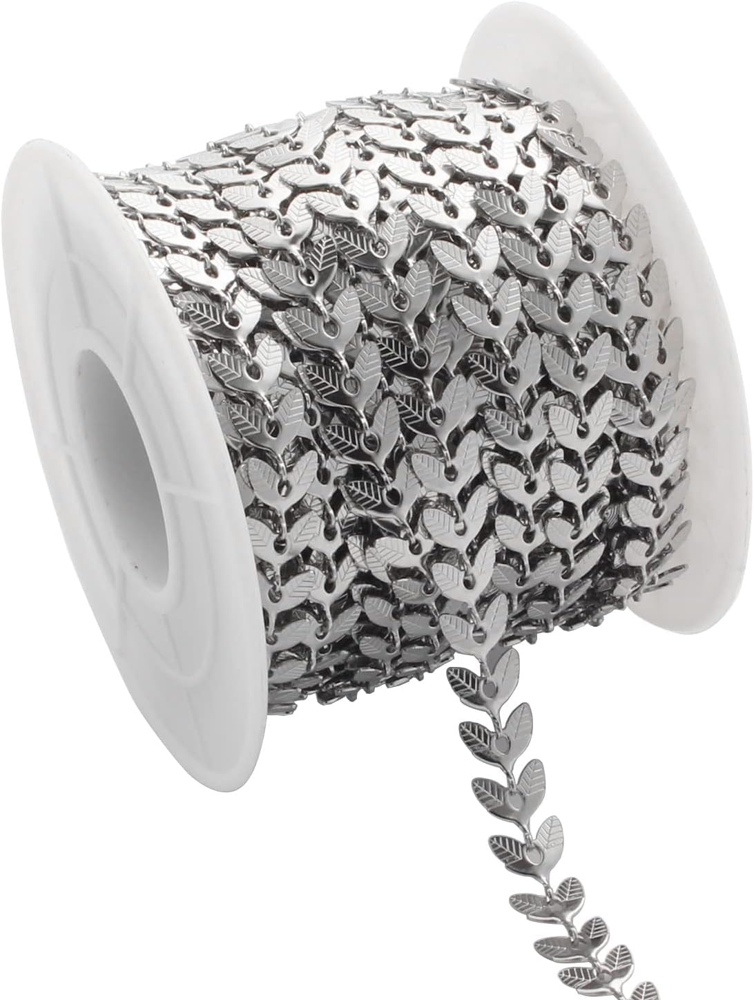UMAOKANG Gold Plated Jewelry Making Chain Bulk, 304 Stainless Steel Necklace Chains for Jewelry Making, Flat Circle Link Chain Roll with Jump Rings and Lobster Clasps