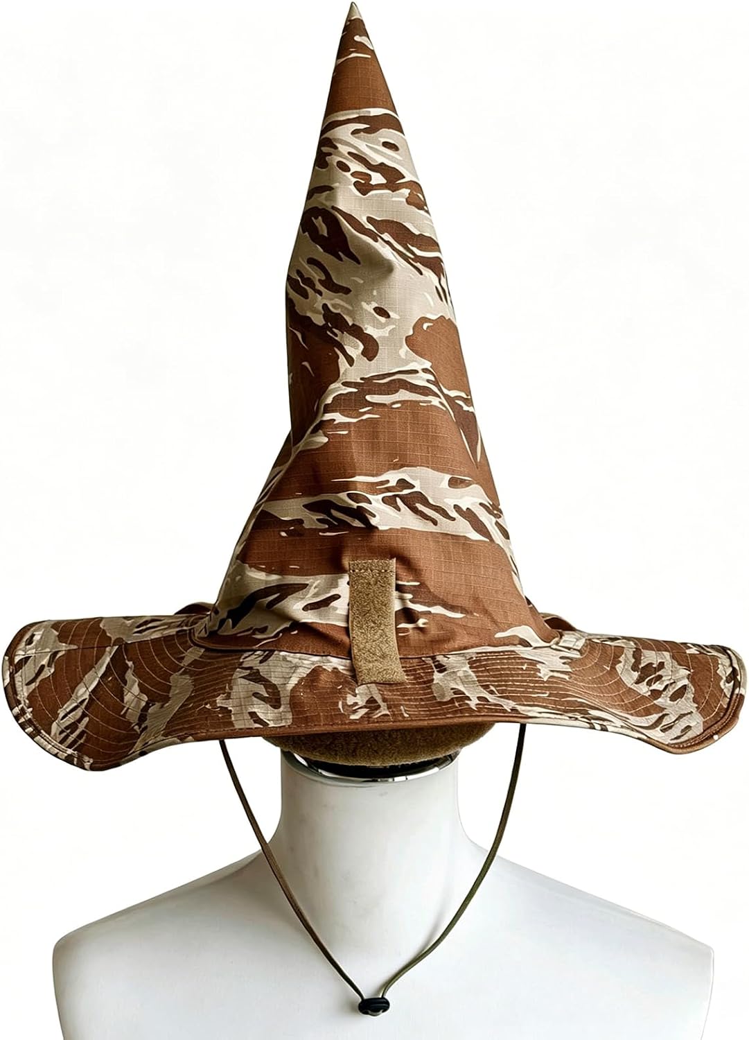 Tactical Magic Hat Camouflage Wizard Hat Integrated Hat with Large Brim Cosplay image 5
