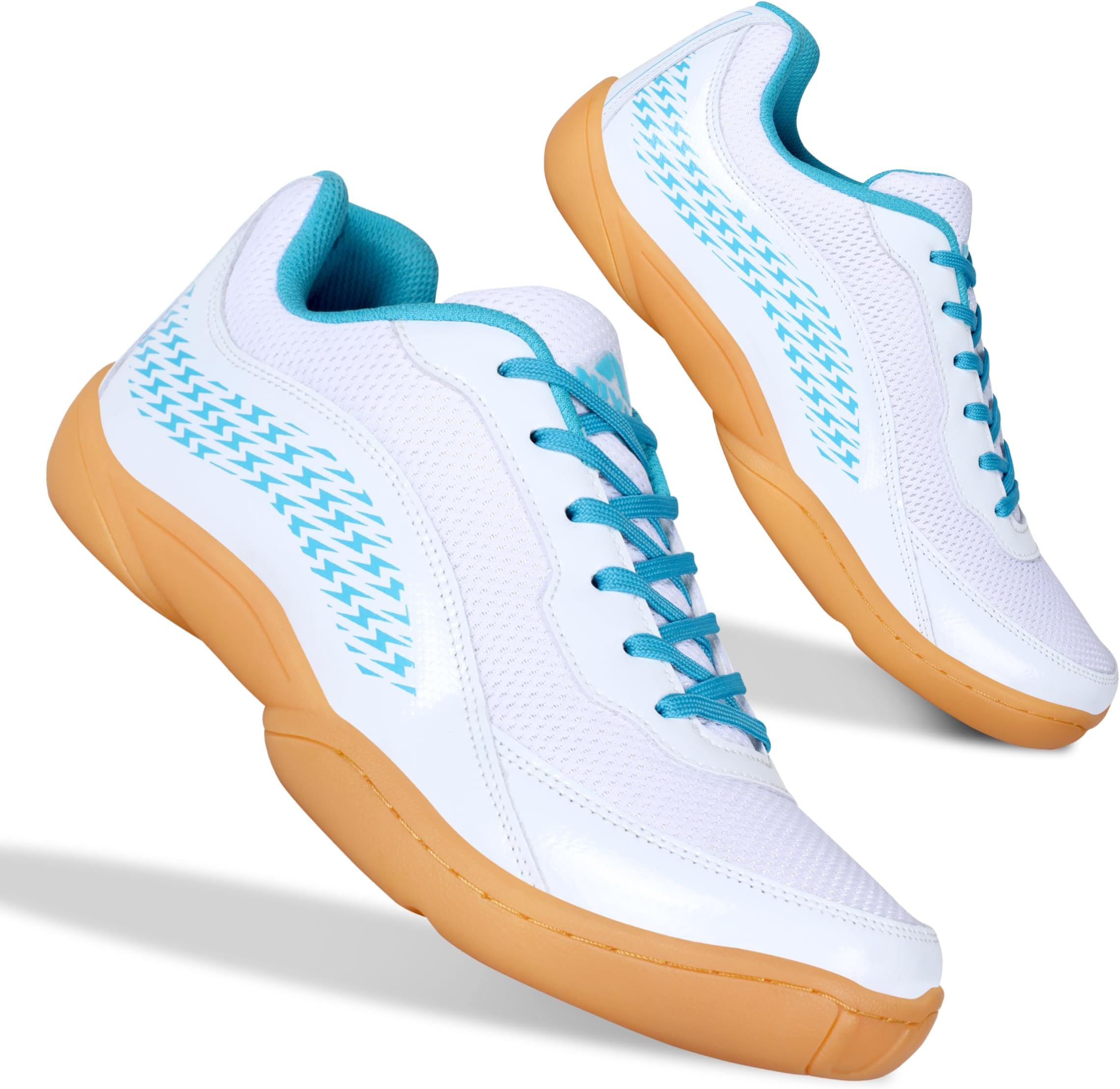 Nivia Flash 2.0 Badminton Shoes for Men | Your Go-to Shoe for Pickleball, Padel, and All Court Sports | Badminton Sports Shoes | (Blue/White/Sky Blue)