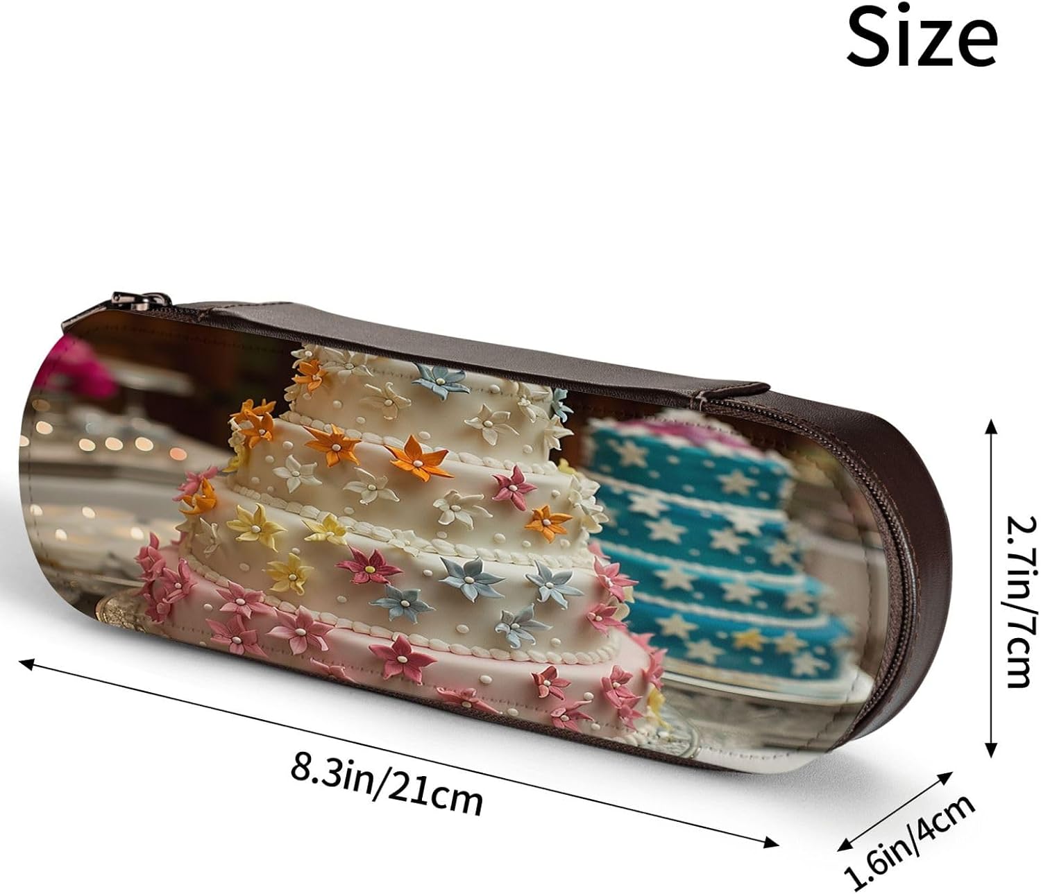 Four layer cake Leather Multi Slot Pen Storage Case image 4