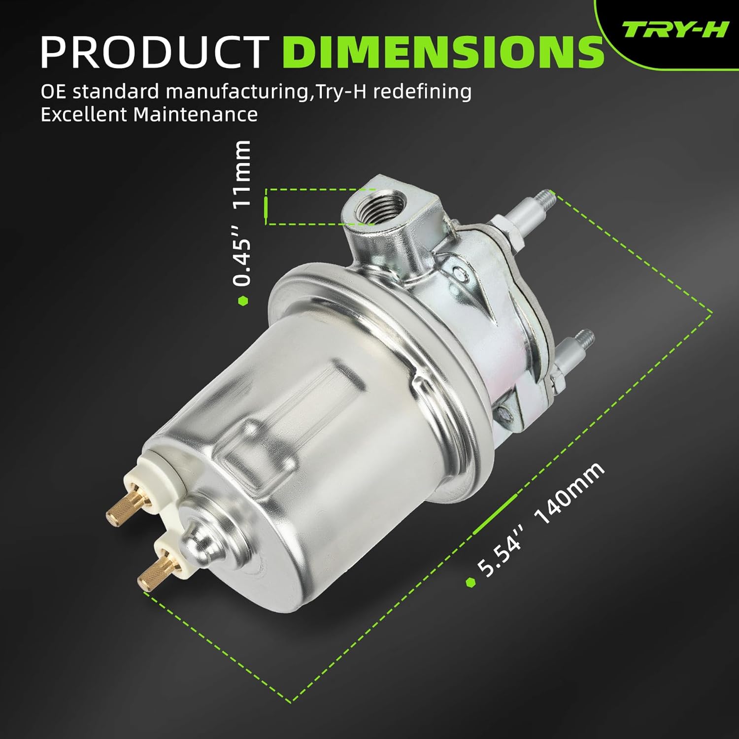 P4389 Carter Electric Fuel Pump Compatible with Gasoline Diesel Marine General Purpose Conversion 12V Automotive Replacement Parts E84389 SP8109