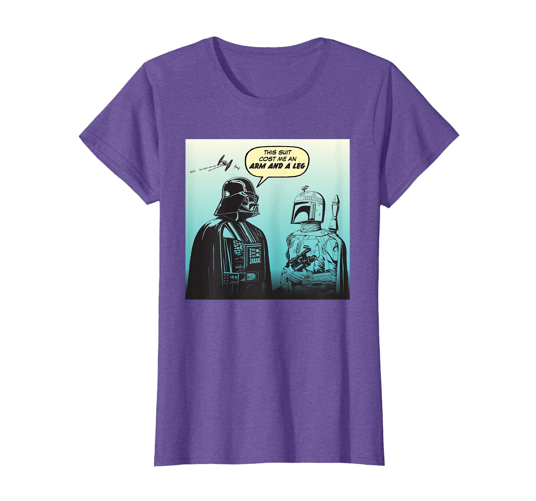 Funny Darth Vader and Boba Fett Comic T-Shirt