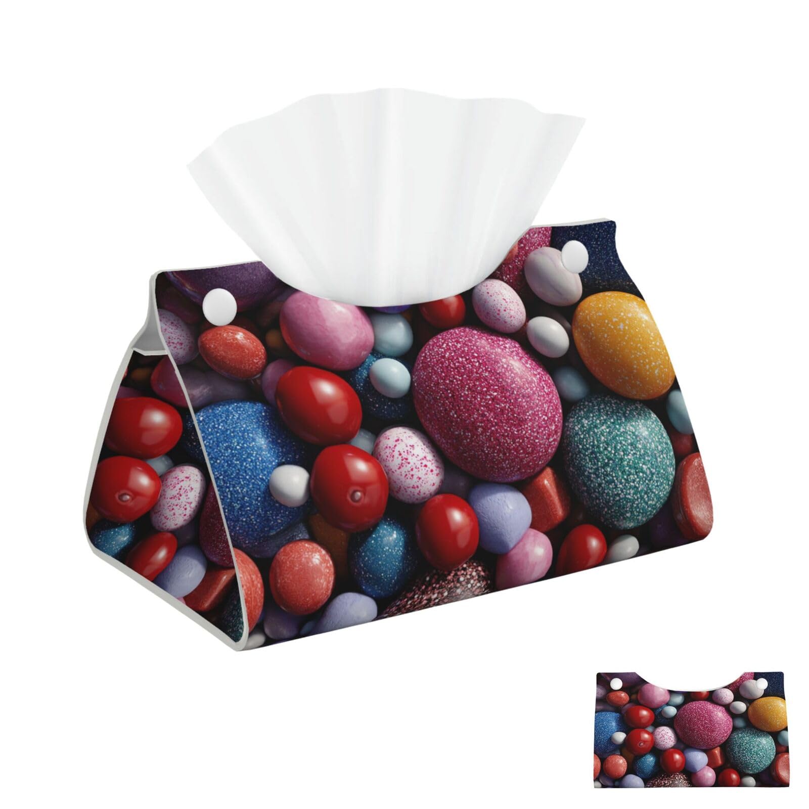 Colorful Candy Tissue Box Cover Square Cube Boxes