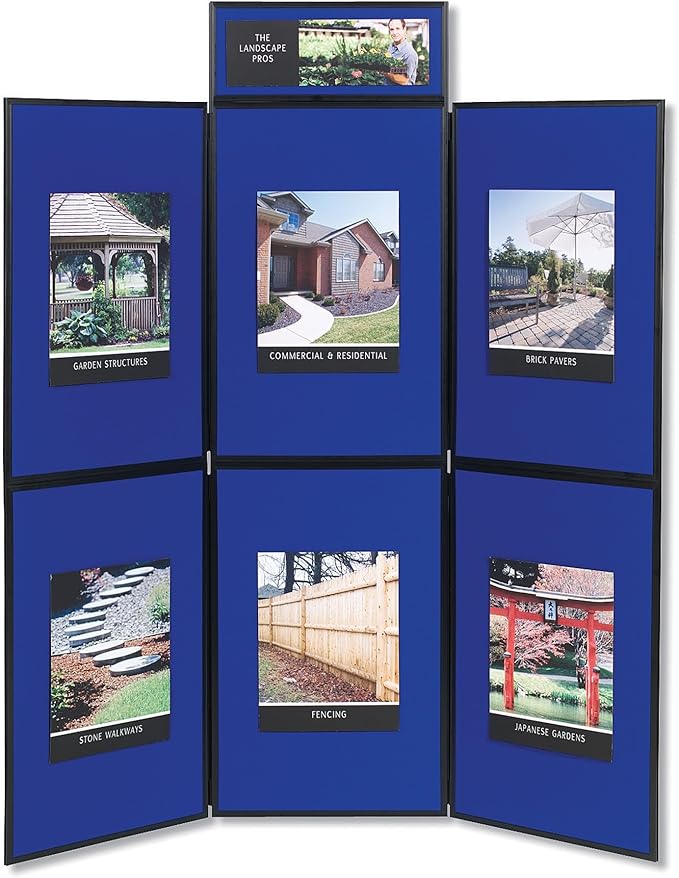 Quartet Fabric Bulletin Board Display Panel System, 6' x 6