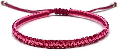 MYSTIC JEWELS - Macrame Bracelet - Kabbalah Thread with 2 Colours, Amulet, Evil Eye Protection, Good Luck, Good Luck