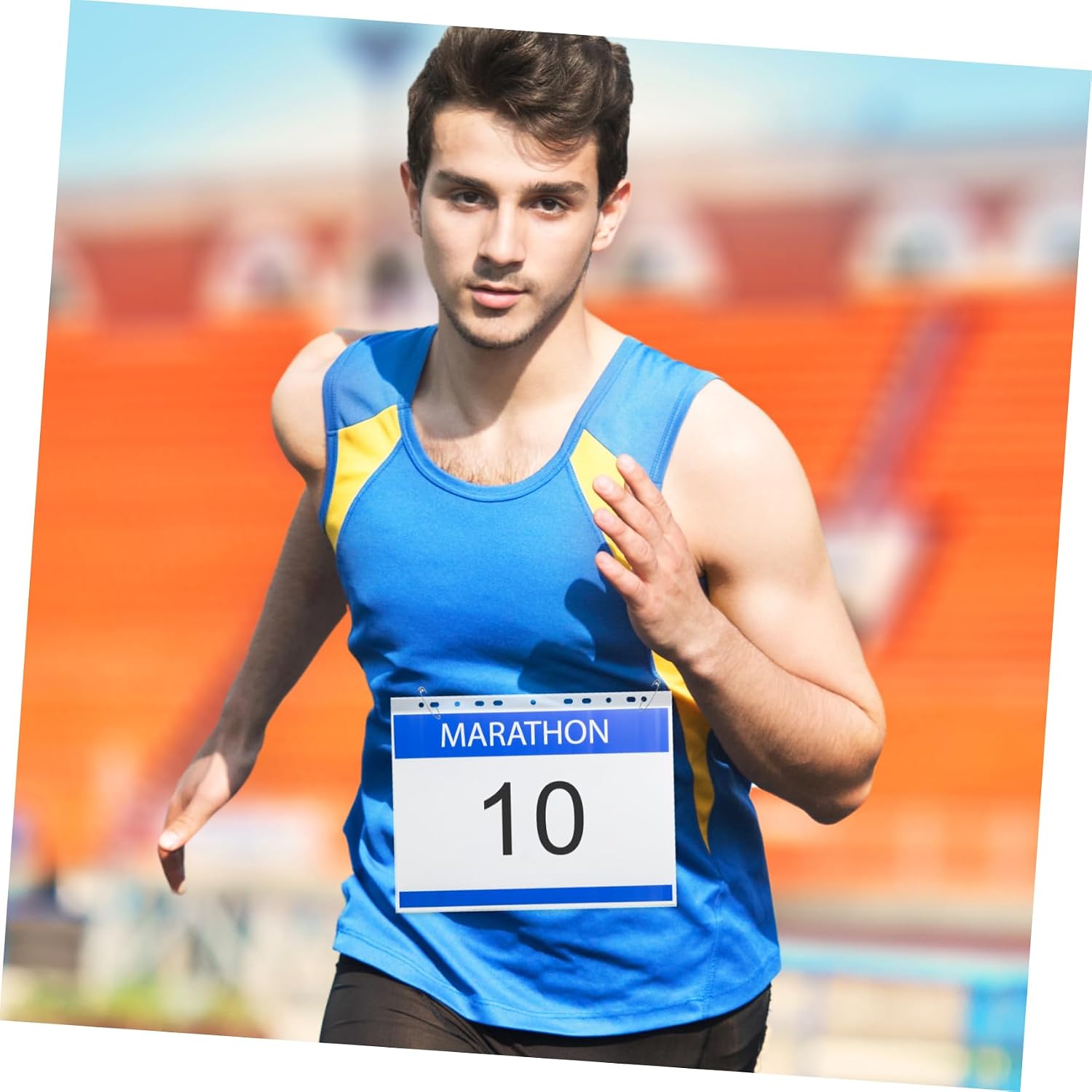 100Pcs Clear Bib Holder for Running Number Display Durable Bib Display Bag for and Portability for Races Training and Events